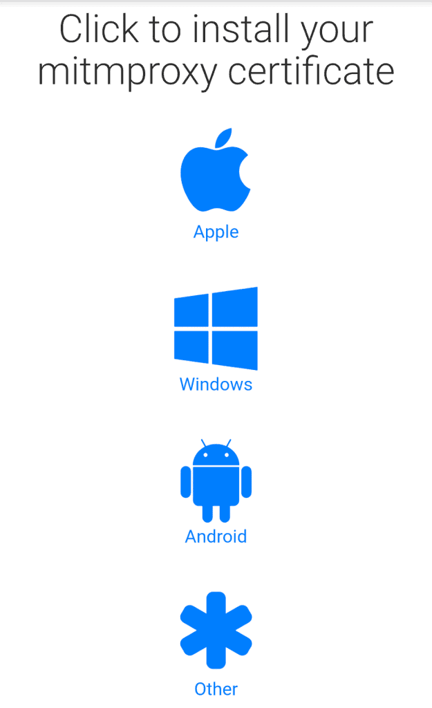 Mitmproxy Certificate Android