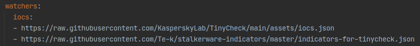 Watchers IOCs URLs